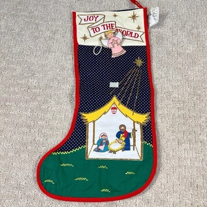 Pocket Of Learning Joy to the World WEIHNACHTSSTRUMPF beweglich Engel Krippe Neu - Bild 1 von 9