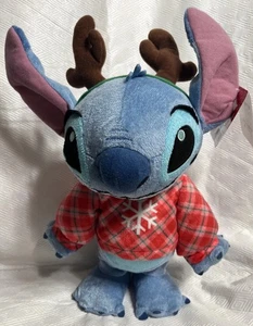 Disney Stitch Musical Animated Plush Plays We Wish You A Merry Christmas - Picture 1 of 6