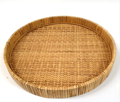 SET of 2 NATURAL RATAN TRAY Coach House - Image 1 of 4