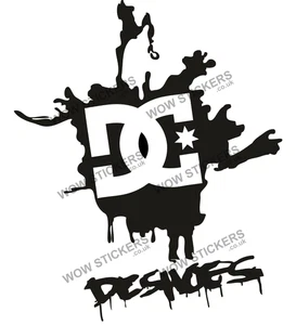 DC Shoes Sticker C Laptop Man Cave Car Window Fashion (Choose size/colour) - Picture 1 of 2