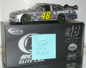 2009 RCCA JIMMIE JOHNSON #48 LOWE'S TEST CAR DUAL AUTOGRAPHED ELITE CAR#35/240 - Picture 1 of 14