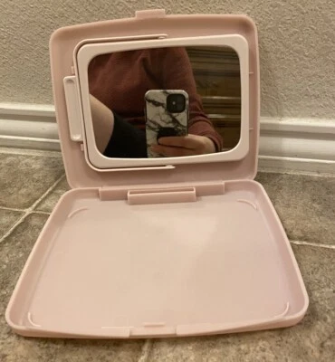 Mary Kay Consultant Pink Magnifying Mirror Party Travel 2 Sided Standing - Image 1 of 4