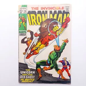 Iron Man #15 GD+ 2.5 1969 1er - Imagen 1 de 10