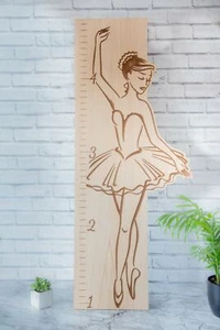 Children Height Tracker Ballerina Design - Kids, Baby Height Tracker - Picture 1 of 1