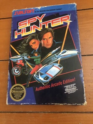 Spy Hunter Authentic Arcade Edition (NES, 1987) Game, Box And Manual - Image 1 of 3