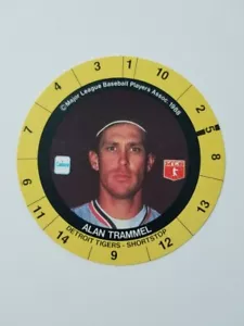 DISCOS DE JUGADOR DE BÉISBOL ALAN TRAMMELL 1989 CADACO #SIN TIGRES DETROIT - Imagen 1 de 2