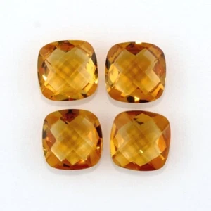 NATURAL MADEIRA CITRINE 8 MM CUSHION BRIOLETTE CUT SOLD PER STONE F-4898 - Picture 1 of 1