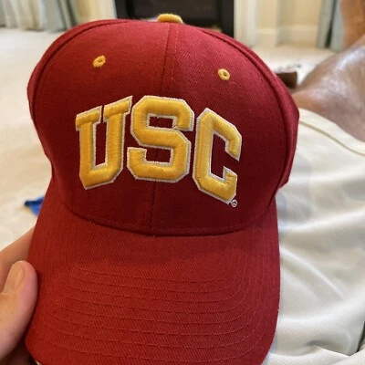 AUTHENTIC ZEPHYR THE HAT USC Trojans Baseball Cap 7-1/8 Fitted Hat - Image 1 of 4