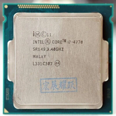 Intel Core I7-4770 3.40GHz CPU SR149 Quad-Core LGA 1150/Socket H2 CPU Processor - Image 1 of 3