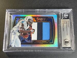 DERRICK HENRY 2016 PANINI SELECT SILVER PRIZM 3-COLOR JUMBO PATCH ROOKIE RC /99
