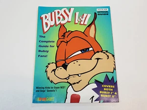 Bubsy I and II Official Strategy Guide Brady Games Book Guide - Afbeelding 1 van 18