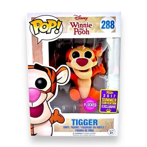 Funko Pop! Tigger #288 Convention 2017 Flocked SDCC Disney Winnie Pooh Rare New - Picture 1 of 8
