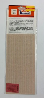 Roco Minitanks 561 EE. UU. Ejército Calcomanías Designación E-P HO Escala Modelo Kit Foto 1 de 3