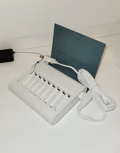 IKEA TJUGO Battery charger with storage, gray-green BRAND NEW - Picture 1 of 3