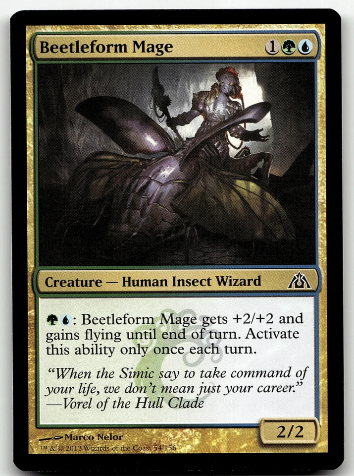 MTG Beetleform Mage Dragon's Maze 54/156 Regular Common - Image 1 of 1