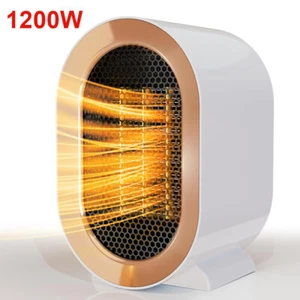 1200W Electric Space Heaters Indoor Use Portable Office Desk Ceramic Hot Air Fan - Picture 1 of 12