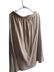Women's Khaki Woman Within Cotton Skirt Size 14/16 Vintage RN #88842 - Picture 1 of 11
