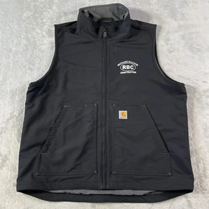 Carhartt Vest Mens Large Black Relaxed Fit Super Dux Workwear Outdoor 105535 - Picture 1 of 7
