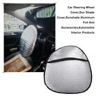 Car Steering Wheel Sunshade Cover Protector Sun Blocks Reflector Universals P1I4