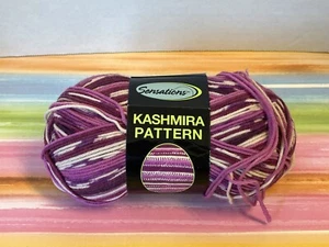 ein Teilknäuel Sensations Kashmira Pattern Garn lila Streifen 2105 - Bild 1 von 3