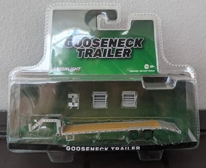 '22 GREENLIGHT CHASE GOOSENECK FLATBED TRAILER 1/64 SCALE [SILVER] USA STOCK!!! - Picture 1 of 5