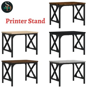 Modern Printer Stand Table File Desk Organiser Unit Engineered Wood vidaXL - Picture 1 of 26