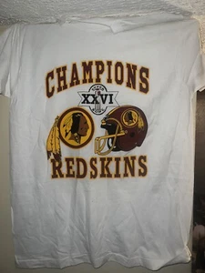 1996 Vintage Washington Redskins Tshirt size xl Super Bowl Champs NFL Football - Picture 1 of 3