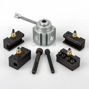 Mini Quick Change Tool Post Set for 7x10, 7x12, 7x14" Table/Hobby Lathes - Picture 1 of 4