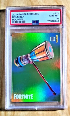 2019 Fortnite DRUMBEAT #112 Harvesting Tool Holofoil Rare PSA 10 Gem Mint USA - Image 1 of 2
