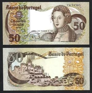 Portugal 50 Escudos 1980, AU, P-174b, Type 2 - Picture 1 of 1