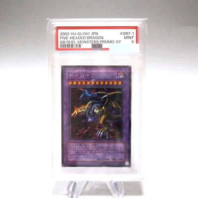 Yu-Gi-Oh PSA9 MINT Five-Headed Dragon Secret Rare GB7-001 Japanese PS157 - Image 1 of 4
