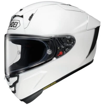 Shoei X-15 Solid WHITE Street Helmet Sizes XS-2XL NEW - Image 1 of 2