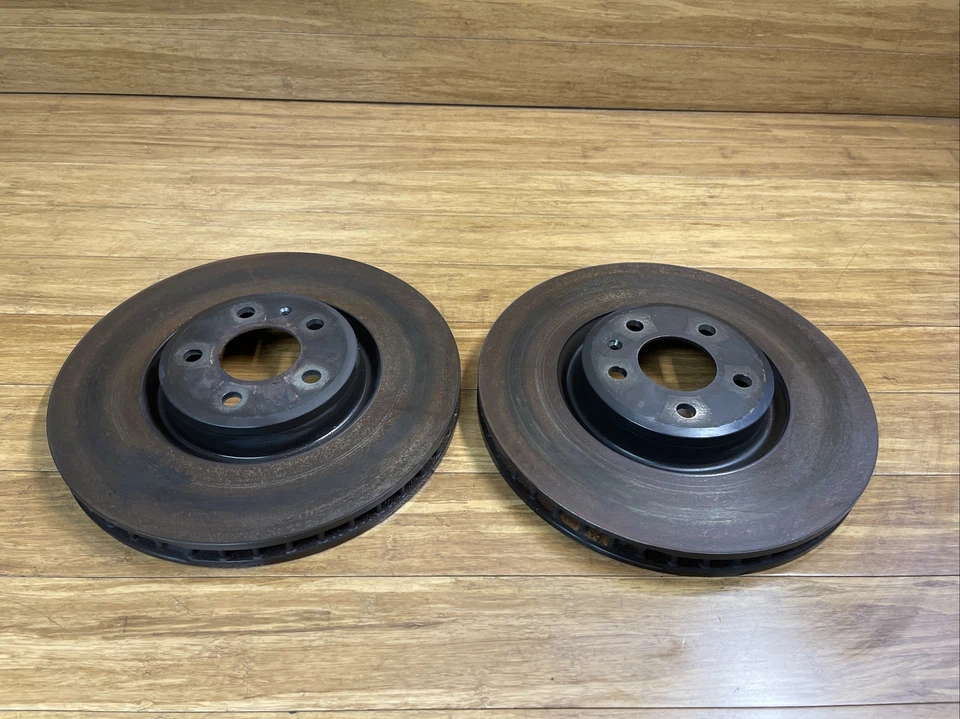 Audi SQ5 Q5 2018-2023 par de rotores de freno delanteros izquierdo y derecho 39 k millas OEM Foto 1 de 4