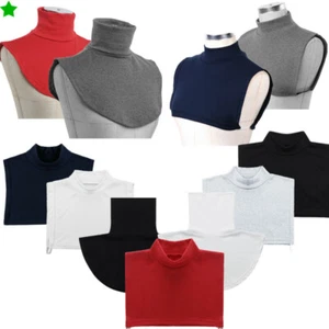 1Pc faux Turtleneck Neck Dickey False Mock Blouse Half Top Collar Neck Cover New - Picture 1 of 17
