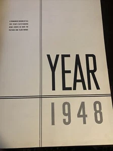 JAHR 1948 BUCH Eine permanente Aufzeichnung aller Jahre Nachrichtenereignisse in über 700 Bildern - Bild 1 von 8