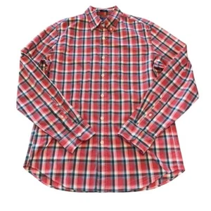 J Crew Button-Down Shirt Mens M Flex Washed Slim Fit Plaid Long Sleeve - Picture 1 of 8