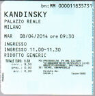 Tiket - KANDINSKY - Palazzo Ducale, Venezia - 2014