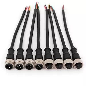 1Pair Waterproof IP67 Male Female 20cm LED Strip Outerdoor Cable Plug Connector - Picture 1 of 13