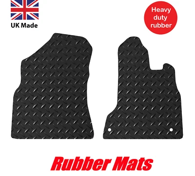 3mm Rubber Tailored Carmats fits Peugeot partner Van 2008 to 2018, 2pc set - Image 1 of 4