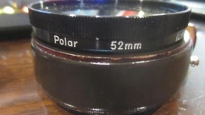 W@W Vntg Nikon Nikkor 52mm Polar Filter + Leather Case VERY NICE - Image 1 of 4