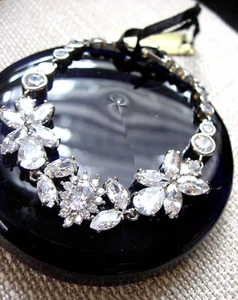 Pulsera Samantha Wills Nupcial Elegante Cristal Pavé Ajustes Sonido Gardenia Nueva con Etiquetas - Imagen 1 de 13