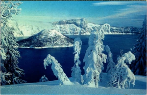 Cartolina d'epoca cromata - Crater Lake National Park Oregon non spedita - Foto 1 di 2