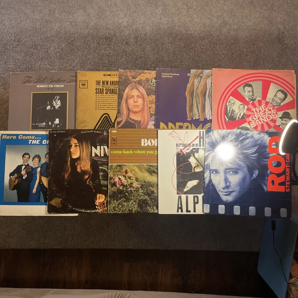 Lot of 10 Vinyl LPs – Gospel, Pop, Folk, 70s–80s Mix –King, Stewart, Alphaville - Image 1 of 4