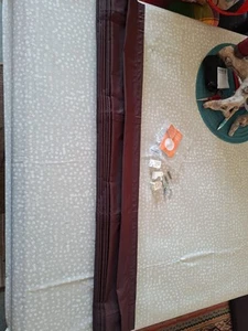 Tenda avvolgibile pieghevole 100 cm × 180 cm rosso vino - Foto 1 di 7