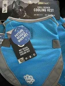 NUEVO Canada Pooch - Chaleco de enfriamiento Chill Seeker perro elige talla - azul. - Imagen 1 de 6