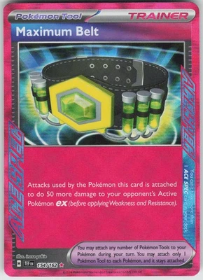 Pokemon Maximum Belt 154/162 SV05: Temporal Forces ACE SPEC Rare NM - Image 1 of 2