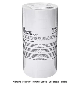 GENUINE Monarch 1131 White Labels 000239 - One Sleeve - Authorized Dealer - Picture 1 of 2