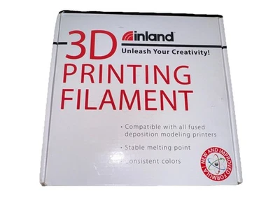 Inland 3D Printing Filament PLA White 2.85mm 1 Kg 2.2lbs Open Box - Image 1 of 4