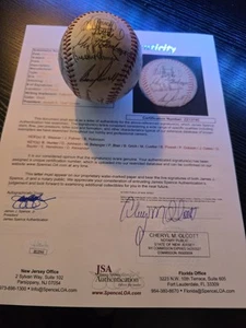 1972 Baltimore Orioles Team Signed Baseball JSA LOA Weaver Brooks Palmer HOF - Picture 1 of 8