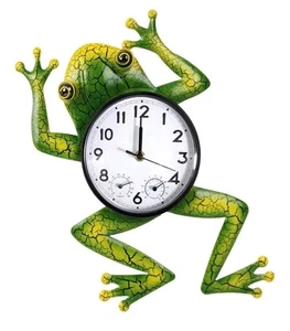 Orologio da esterno Frog con termometro e umidità - Foto 1 di 4